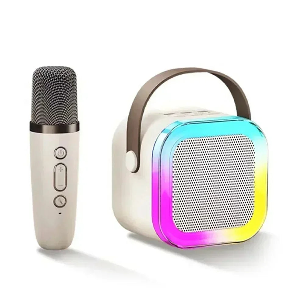 K12 Bluetooth Wireless Portable Karaoke Speaker with 2 Microphones