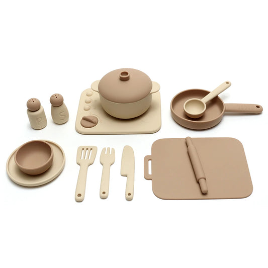 3-Piece Silicone Cooking Play Set