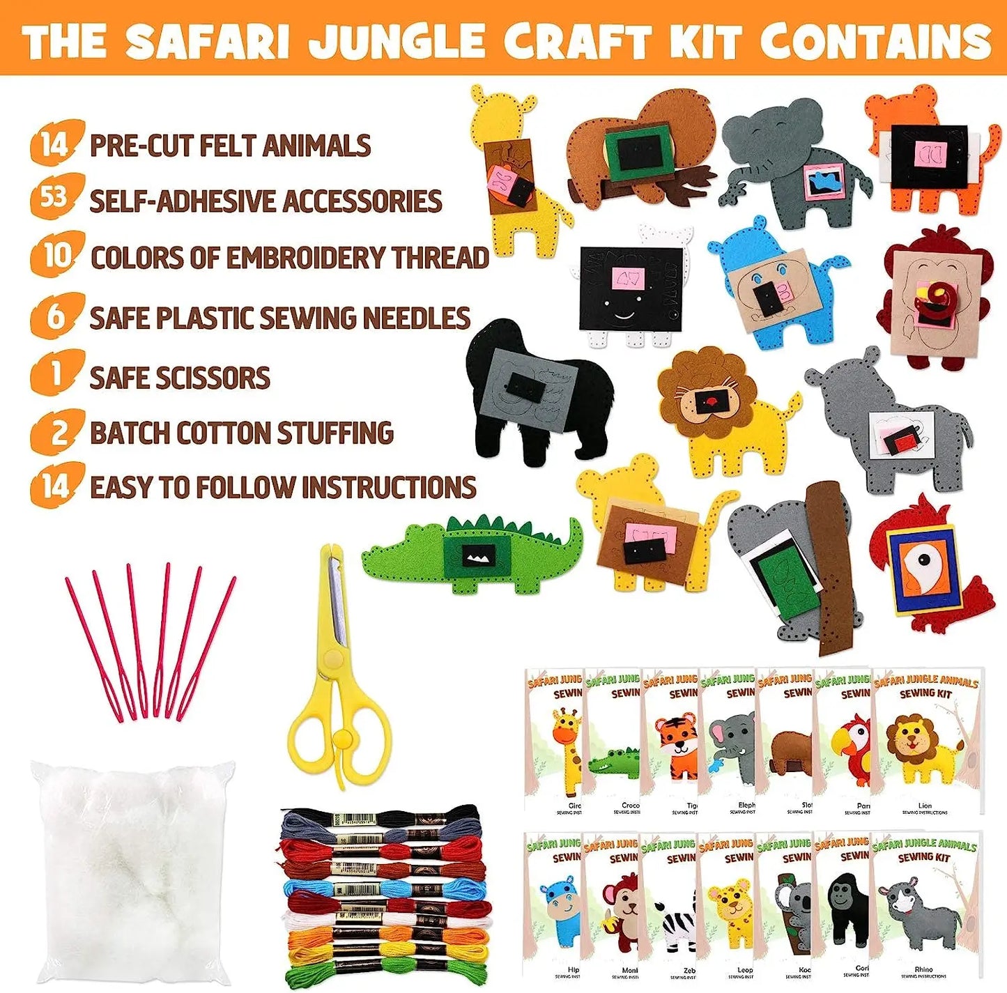Animal and Dinosaur Sewing Kits for Kids – Make Your Own Friends!