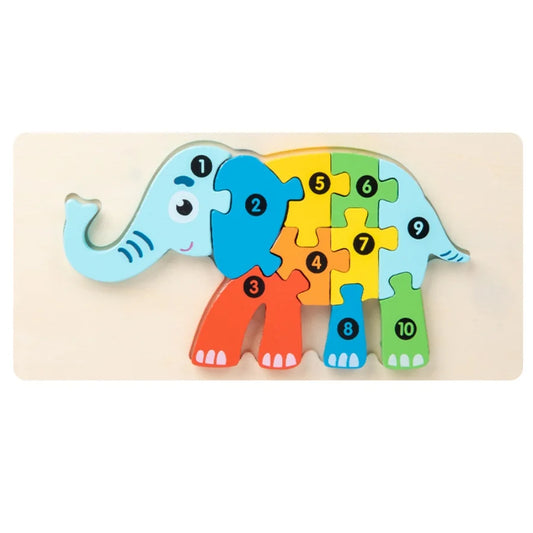 Wooden Puzzle Sets, Animals