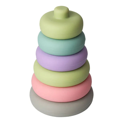 Montessori Silicone Stacking Blocks Sets - Pyramids