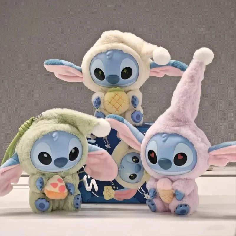 Disney Lilo & Stitch Pyjama Party Vinyl Collectible Toys, Set of 6 + Blind Box