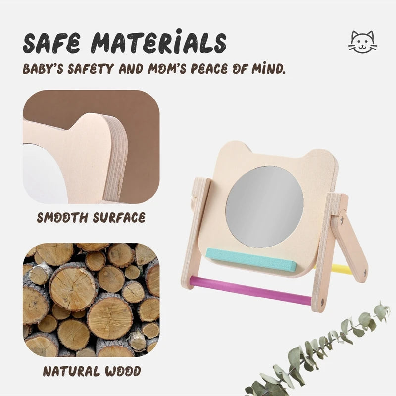 Montessori Mirror with Visual Cards