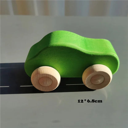 Wood Montessori Toys Rainbow Stacking Bridge Cars Matryoshka Dolls Forest Trees for Kids Educational Blocks Play