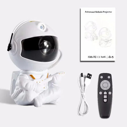 Galaxy Star Astronaut Projector – LED Night Light for Kids