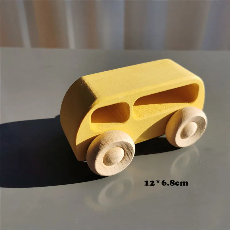 Wood Montessori Toys Rainbow Stacking Bridge Cars Matryoshka Dolls Forest Trees for Kids Educational Blocks Play