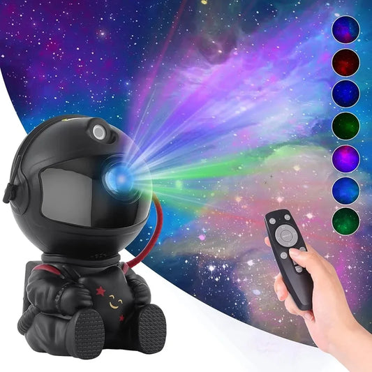 Galaxy Star Astronaut Projector – LED Night Light for Kids