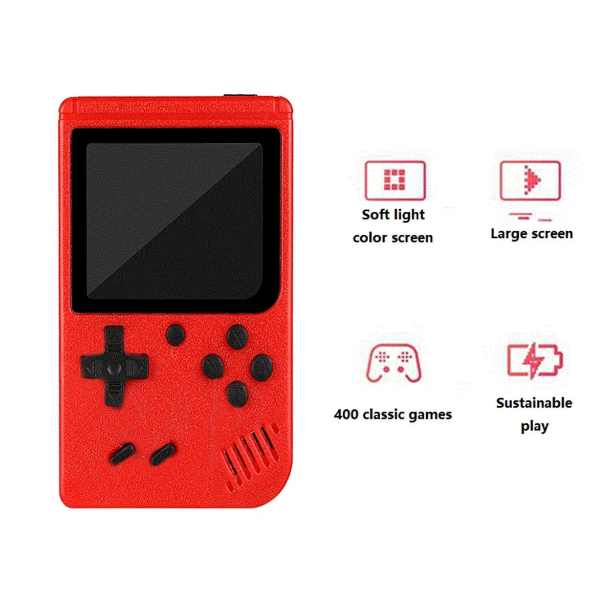 Handheld Retro Game Console (400 Games Built-In)