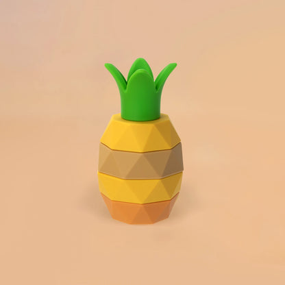 Montessori Silicone Stacking Blocks Sets - Fruits