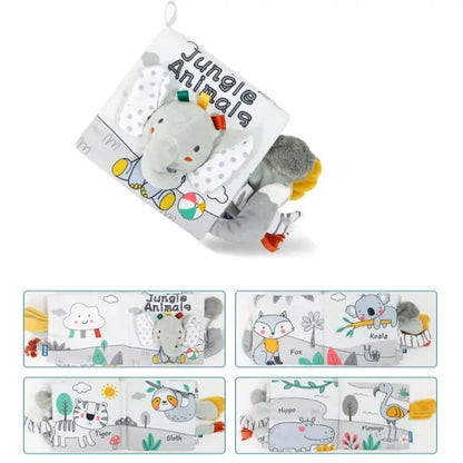 Animal Sensory Soft Book for Babies – Early Learning Toy for Ages 0 to 12 Months