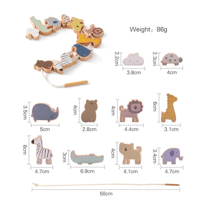 Baby Animal Threading & Seesaw Balance Toy