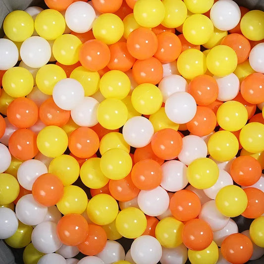 50-pcs Soft Play Balls for Kids – dia 55mm, mixed colours sets