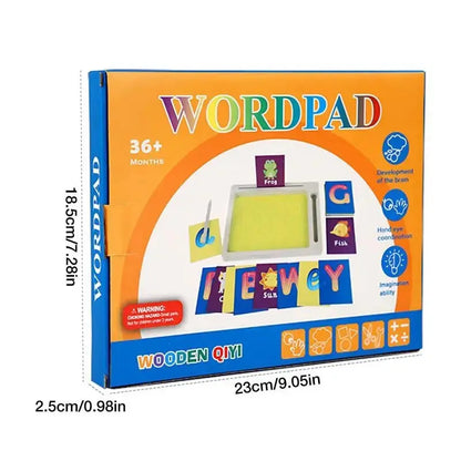 Montessori Wooden Sand Tray with Stylus