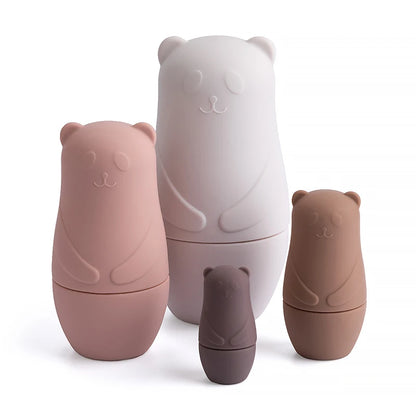 Montessori Silicone Nesting Doll Sets for Babies