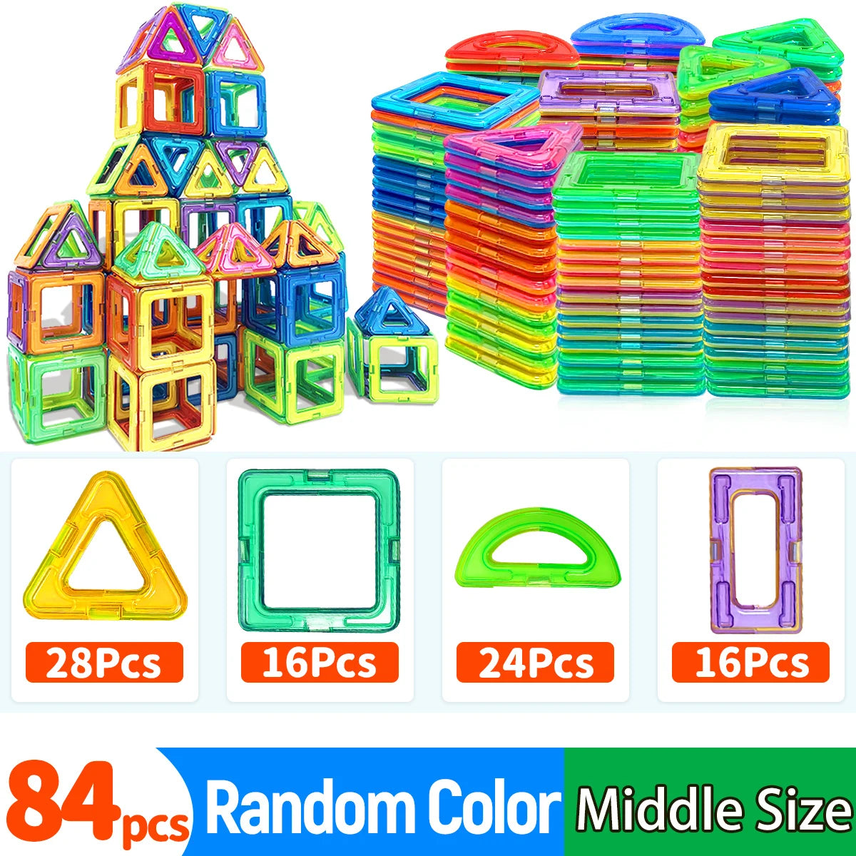 Magnetic Tiles Building Blocks Set