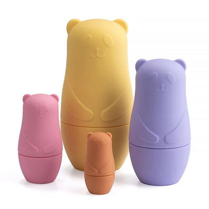 Montessori Silicone Nesting Doll Sets for Babies