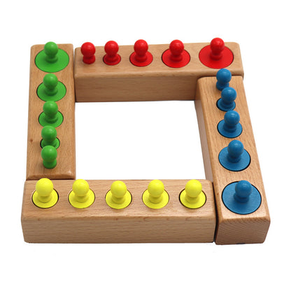 Montessori-Inspired Early Learning Wooden Building Blocks