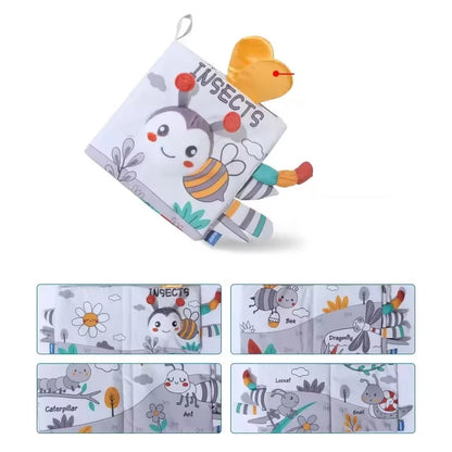 Animal Sensory Soft Book for Babies – Early Learning Toy for Ages 0 to 12 Months