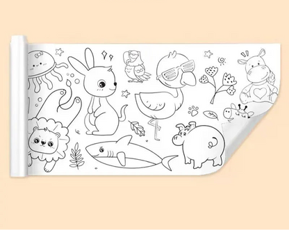 Kids’ Drawing & Painting Roll, 3m x 30cm – Mess-Free Sticky Art Paper Sets