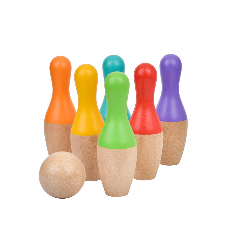 Wooden Bowling Set