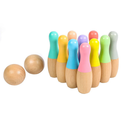 Wooden Bowling Set