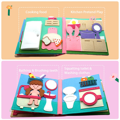 Pink House Felt Busy Board