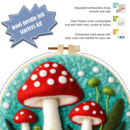 Wool Felting Painting Kits - Scenery