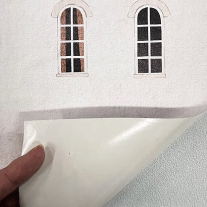 Watercolour House Fabric Wall Murals