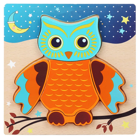 Wooden 3D Animal Puzzles