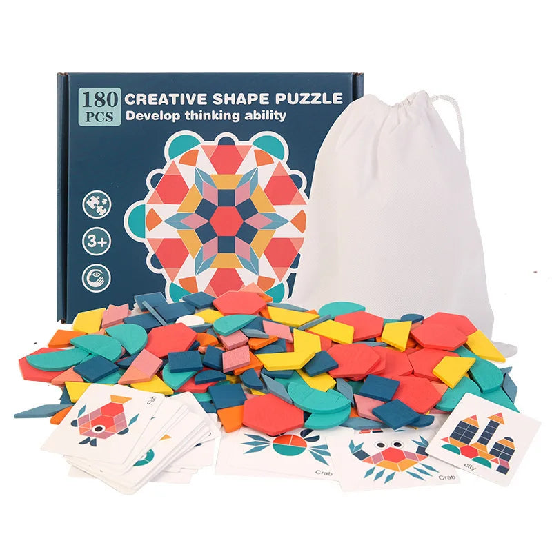 Wooden 3D Puzzle – 180 Pieces