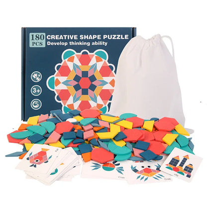 Wooden 3D Puzzle – 180 Pieces