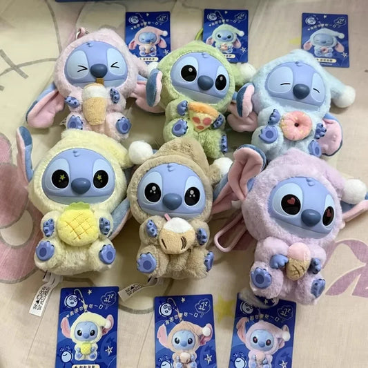 Disney Lilo & Stitch Pyjama Party Vinyl Collectible Toys, Set of 6 + Blind Box