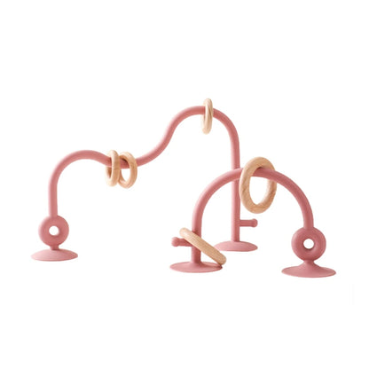 Montessori Silicone & Wooden Baby Teether – Safe & Educational Teething Toy
