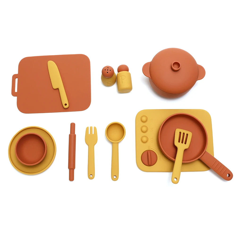 3-Piece Silicone Cooking Play Set