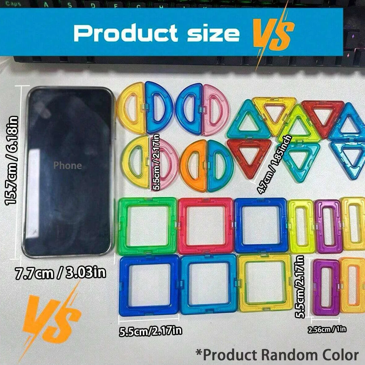 Magnetic Tiles Building Blocks Set