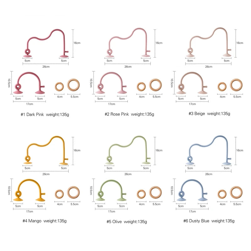 Montessori Silicone & Wooden Baby Teether – Safe & Educational Teething Toy