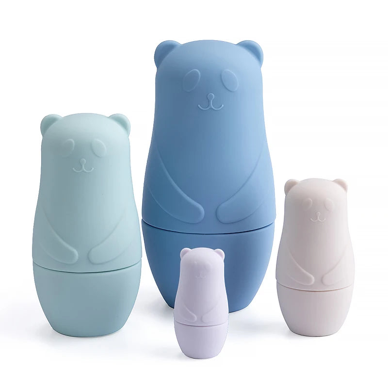 Montessori Silicone Nesting Doll Sets for Babies
