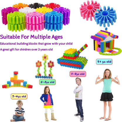 STEM Construction Blocks for Kids – Fun Interlocking Gears for Creative Play