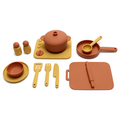 3-Piece Silicone Cooking Play Set