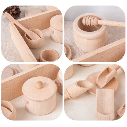 Montessori Wooden Kitchen & Tea Set