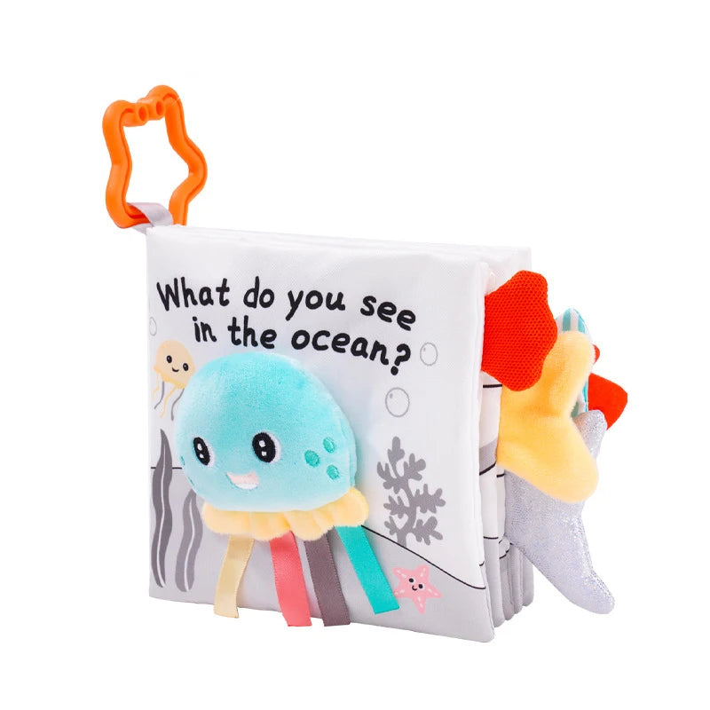 Animal Sensory Soft Book for Babies – Early Learning Toy for Ages 0 to 12 Months