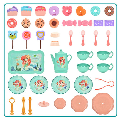 44-Piece Tea Party Play Set - Mermaid