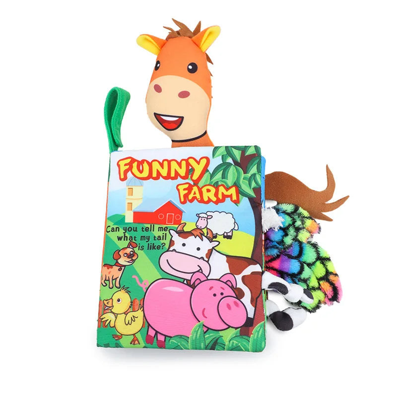 Animal Sensory Soft Book for Babies – Early Learning Toy for Ages 0 to 12 Months