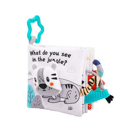 Animal Sensory Soft Book for Babies – Early Learning Toy for Ages 0 to 12 Months