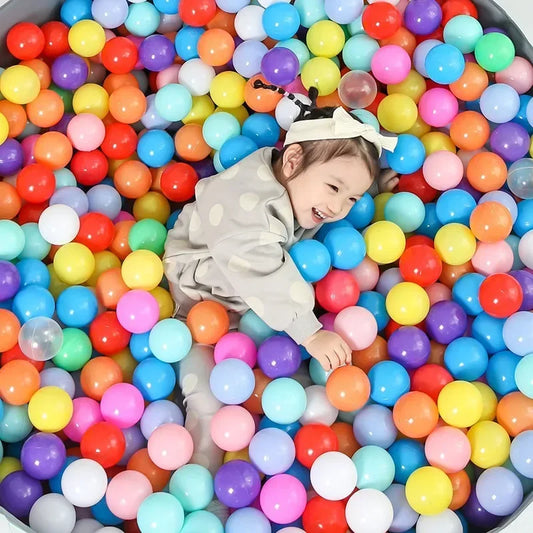 100-pcs Soft Play Balls for Kids – dia 55mm, mixed colours sets