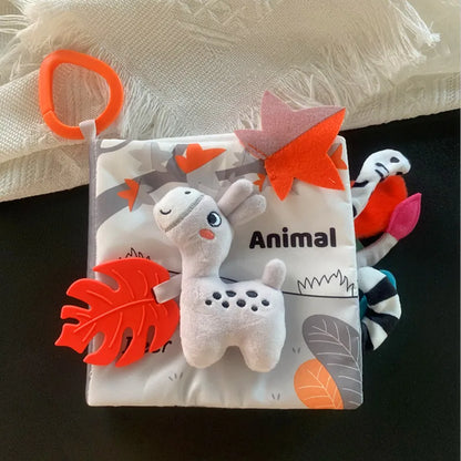 Animal Sensory Soft Book for Babies – Early Learning Toy for Ages 0 to 12 Months
