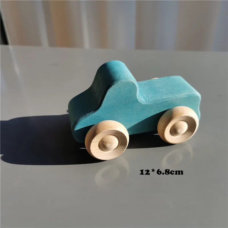 Wood Montessori Toys Rainbow Stacking Bridge Cars Matryoshka Dolls Forest Trees for Kids Educational Blocks Play