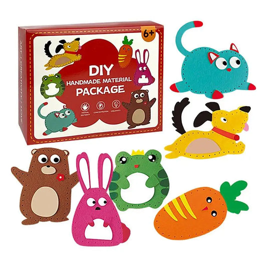 Kids' Sewing Craft Kit – 6 DIY Felt Animals