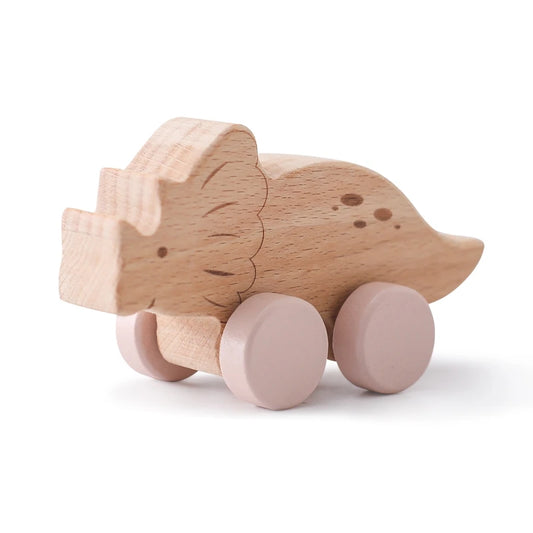 Beech Wood Teether & Montessori Educational Car Toys
