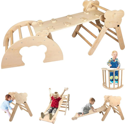 9-in-1 Foldable Montessori Climbing Set for Toddlers